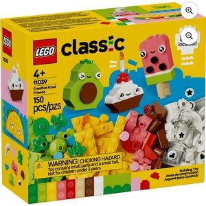 Lego Classic Creative Food Friends Building Set, Yellow Green Pink Brown White